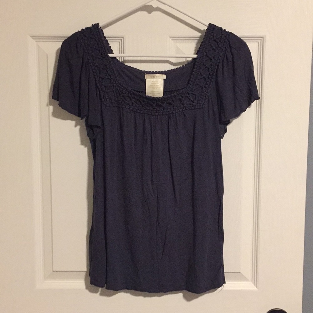 All-time fave Matty M cap flutter sleeve, Navy